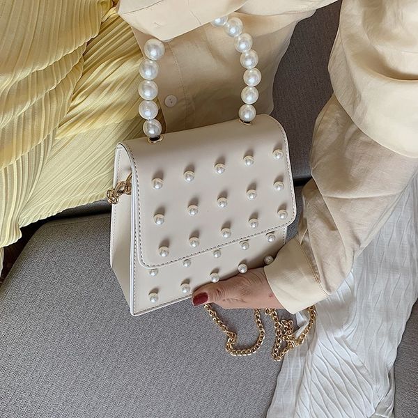 

luxury handbags women bags designer pu leather ladies totes pearl handle shoulder crossbody bags for women 2019