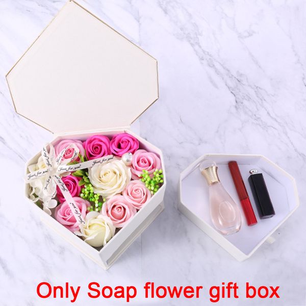 

bath wedding soap flower rose girlfriend romantic petal valentine's day gift box decoration body double drawer party heart