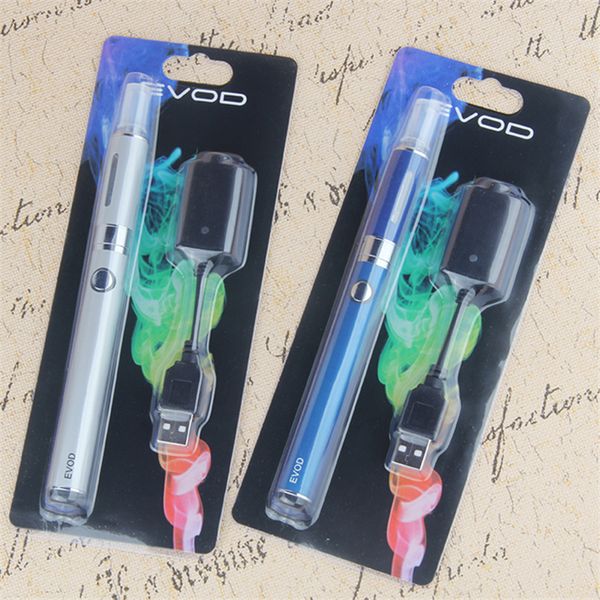 MOQ 1 Stück Evod MT3 Blister-Starter-Kits E-Zigaretten-Kit E-Zigarette 510 Batterie elektronische Zigaretten Vape Pen