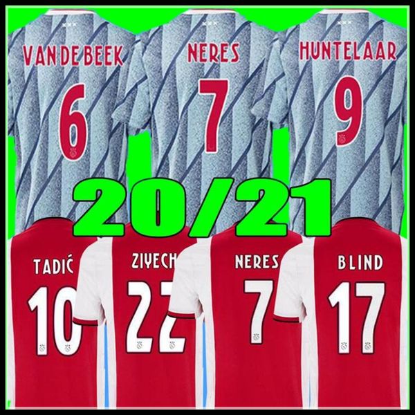 

2020 2021 джерси футбол аякса промес аякса дом вдали амстердам van de beek neres 2020 2021 тадич футбола shirt men + kids наборы униформы, Black;yellow