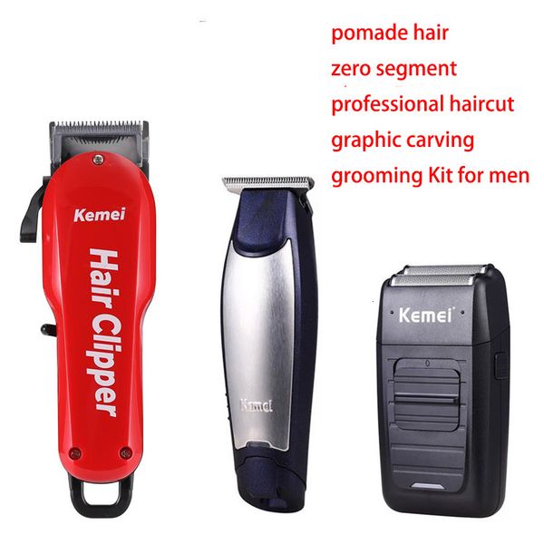 

kemei professional hair clipper electric cordless men hair beard trimmer barber haircut machine styling tools for pomade hairmx190820