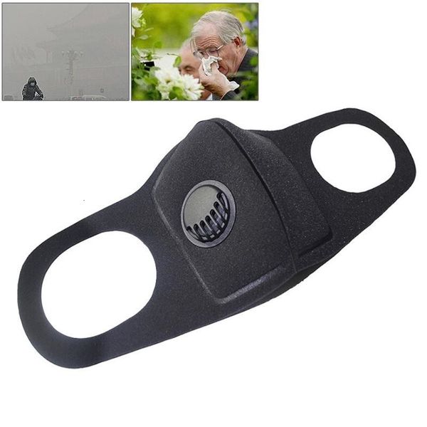 

dhl shipstock cool sponge dustproof pm2.5 pollution valve mouth with breath wide gold powder face mask straps washable reusable