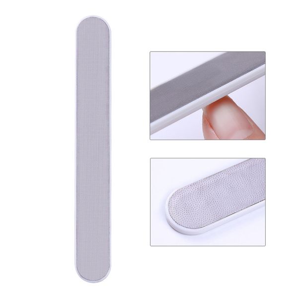 

1 pc durable nail files double sided stainless steel buffer sanding polishing grinding nail art manicure beauty tools
