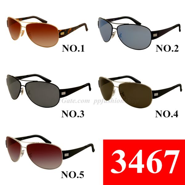 

brand designer sunglasses men luxury drive glasses women adumbral sun glasses uv400 lens 3467 logo sell, White;black