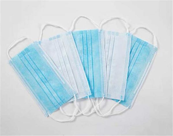 

50 1pcs lot 3 earloop mask ply face mouth dust proof earloopfog masks zza1919