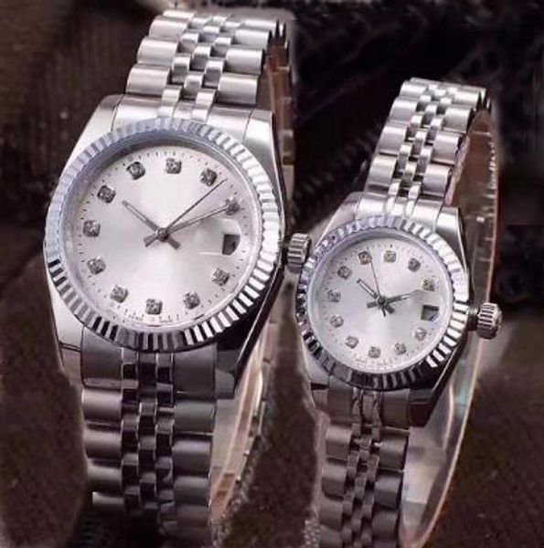 

Factory ale women 26mm automatic mechanical watch movement tainle teel clock 279171 pre ident date model watche, Slivery;brown