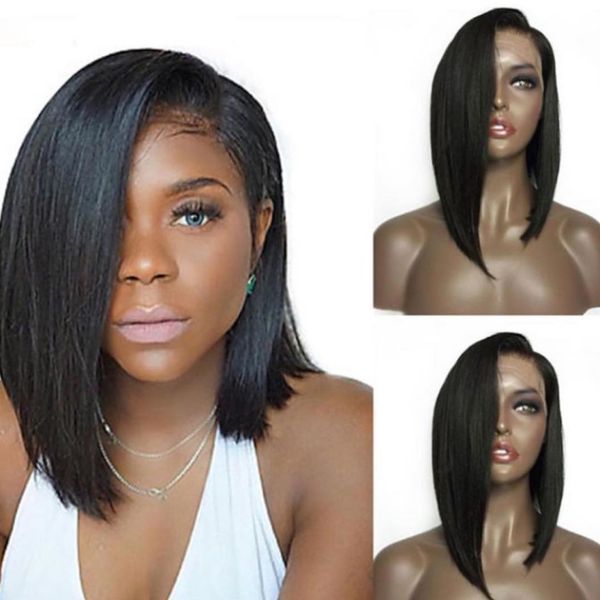 Bob Short Human Hair U Part Wig Peruvian Virgin Hair U Shape Bob
