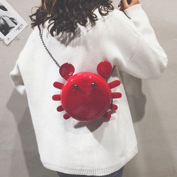 

personality design excretion style bright face cute girl wallet shoulder slung female bag mini bag