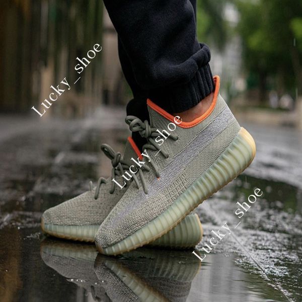

new kanye v2 glow lundmark non-reflective running shoes kanye west men's black static antlia triple white synth sneakers