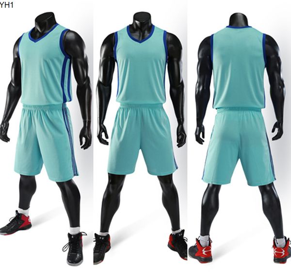 

2019 new blank basketball jerseys printed logo mens size s-xxl price fast shipping good quality a006 sky blue sb004nq, Black;red