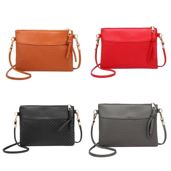 

women plaid envelope handbags crossbody pu leather messenger shoulder bags
