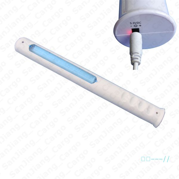 

2020 portable led uv-c sanitizer hand wand health care product germs bacteria killer sterilization equipment with uv light lamp bulb e32407, Black