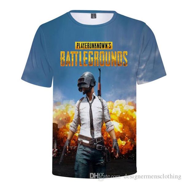 

pubg designer 3d digital printed mens tshirts short sleeve gaming mens summer boy casual tees, White;black