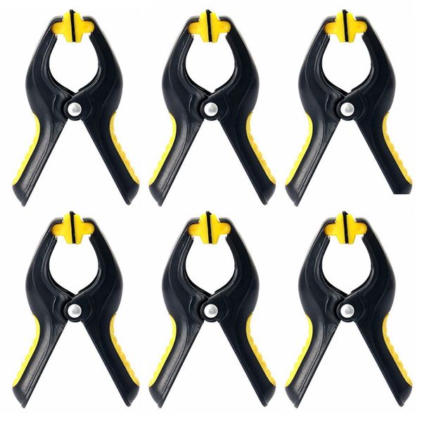 

6pcs 3.3inch plastic clip fixture fastening clamp for mobile phone tablet glued lcd screen repair tools