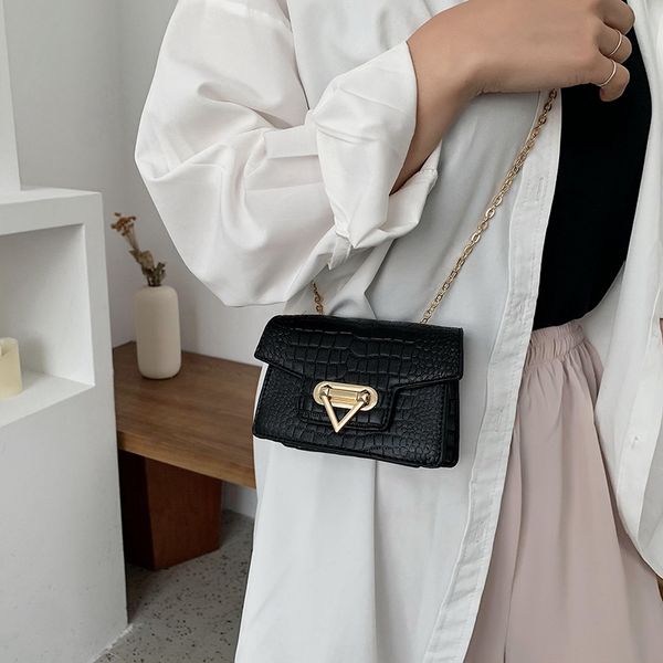 

women's bag 2020 new sac a women's bag fashion pu leather crocodile messenger