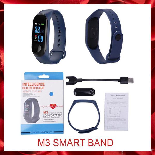 

m3 smartband fitness tracker smart bracelet blood pressure heart rate monitor waterproof smart band pro wristband smart band