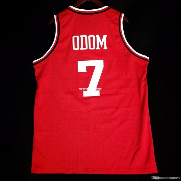 

100% stitched lamar odom sewn #7 jersey blake griffin mens vest size xs-6xl stitched basketball jerseys ncaa, Black;blue