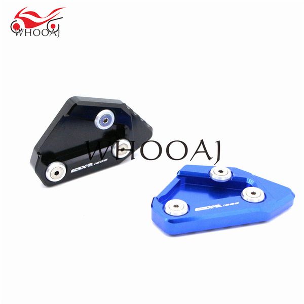 

motorcycle side stand enlarger cnc kickstand enlarge plate extension pad red for gsxr1000 2009 - 2013 2014 2015 2016 2017