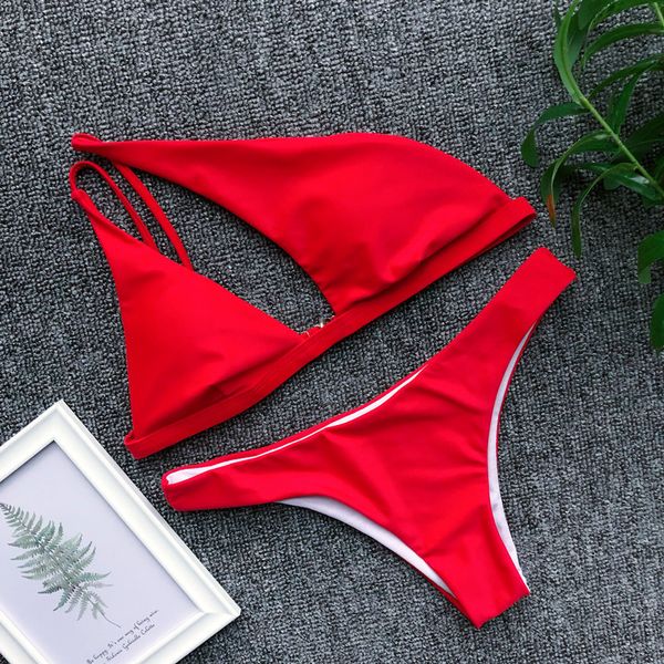 2020 One Shoulder Bikini Buckle High Cut Swimsuit Sexy Thong Bikini ...