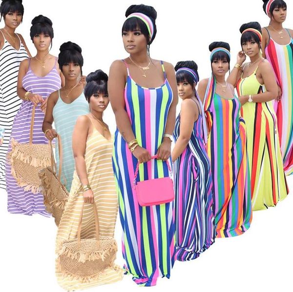 

women bodycon dress luxury designer braces skirt striped long dresses loose casual suspender skirt summer party dress club d52208cz, White