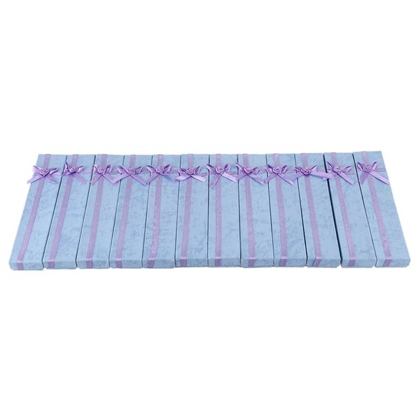 

12 x purple of jewelry necklace bracelet gift box clock box, Pink;blue