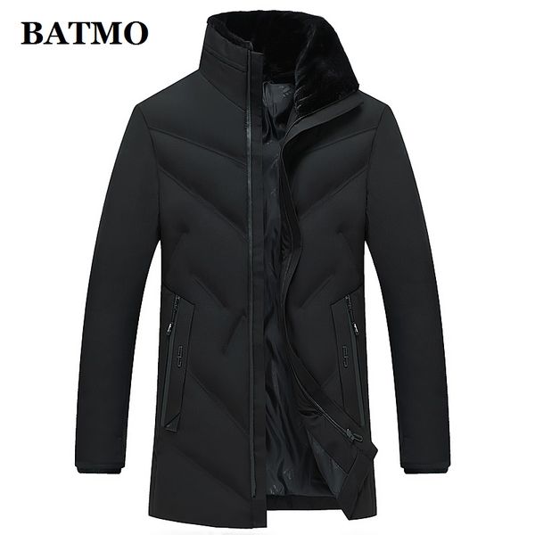 

men's trench coats batmo 2021 arrival winter fake fur collars parkas men,men's jackets ,plus-size l-4xl 1986, Tan;black