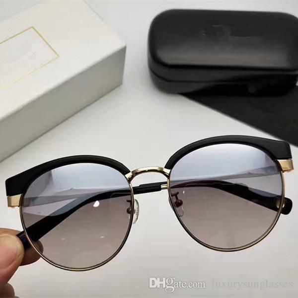 

bl6051k sunglasses popular women design retro vintage model oval frame steampunk style france designer uv400 lens come with case, White;black