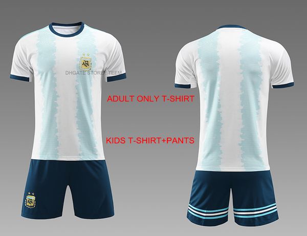 

2019 argentina soccer jerseys argentina home soccer t-shirt jersey 2018 #10 messi #9 aguero #21dybala #11 di maria away football uniform