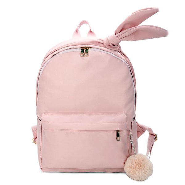 

preppy style hair ball oxford women backpack cute backpack for teen girl school bags designer large capacity travel bag mochila