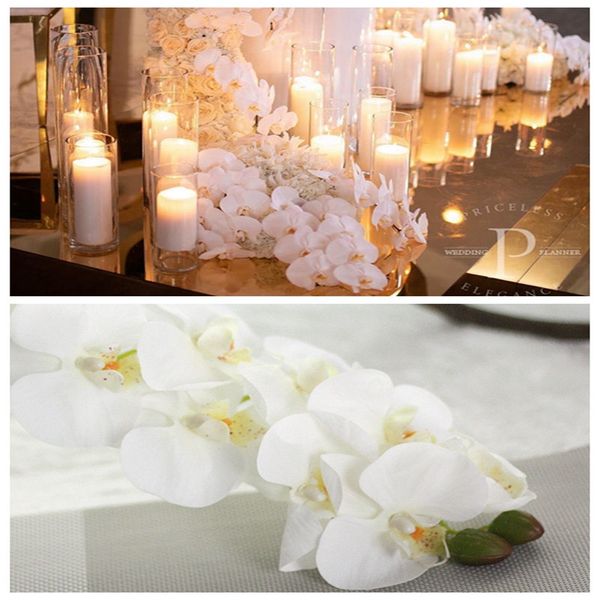 

artificial flower silk butterfly orchid flower home wedding party decorative artificial decoration low price road flower