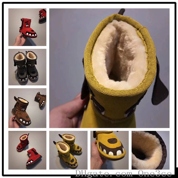 

winter keep warm kids teeth snow boots cowhide ankle for children authentic cute girls and boys snowboots shoes youth eur 24-34