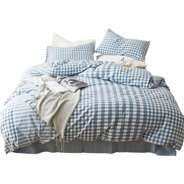 

cotton moden geometric home comforter bedding set 3/4pcs soild bed sheets duvet cover pillowcase bed linen bedspread home textil