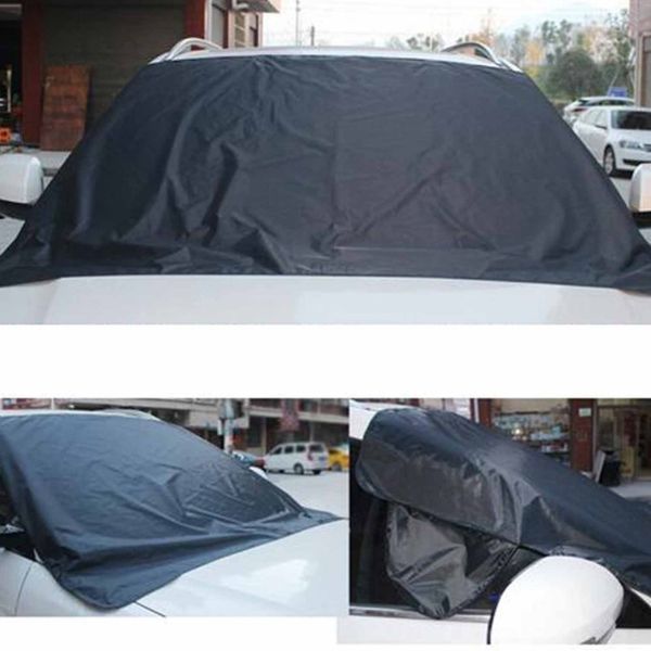 

snow blocked car snow ice protector visor sun shade fornt rear windshield cover block shields car exterior protection