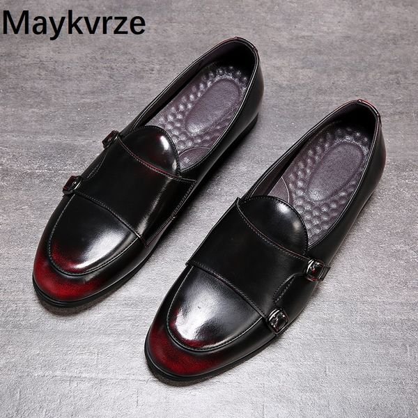 

europe and american tide men's shoes leather wild british style flats male sneakers plus size 38-48 man casual shoes, Black