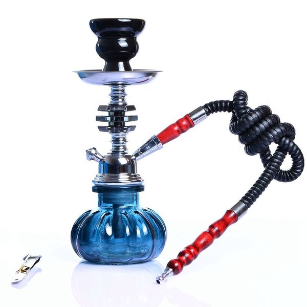 Tragbare Shisha Shisha Rauchen Wasserpfeife Set 10,8 Zoll Cool Mini Buntes Glas Arabisch Innovative Sheesha Narguil Narghile Nargile Kit Geschenk