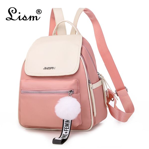 

ladies oxford waterproof backpack new youth girl student school bag ladies multifunctional stitching travel bag