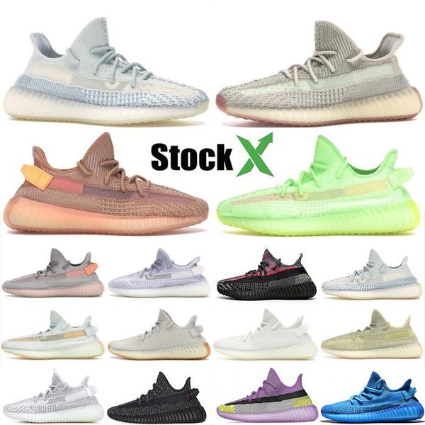 

yecheil yeezreel yeshaya kanye west designer shoes black static 3m reflective citrin cloud white men trainers running shoes women sneakers