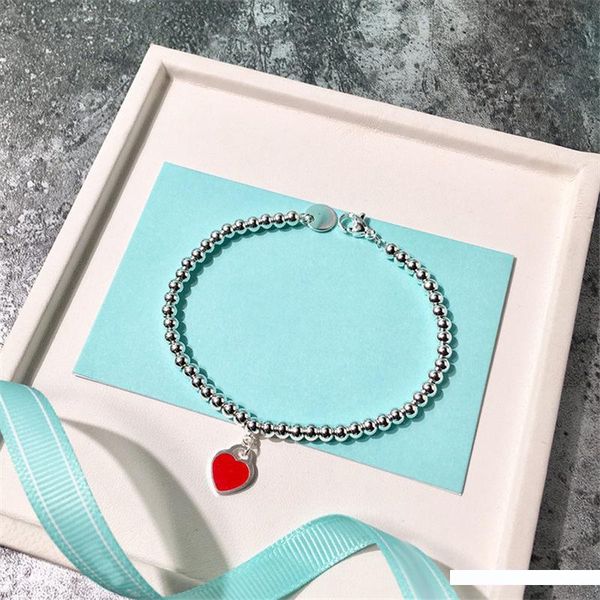 

fashion heart decoration bracelets luxury design beaded bracelets women silver wedding bracelets jewelry lover gift length 17cm, Black