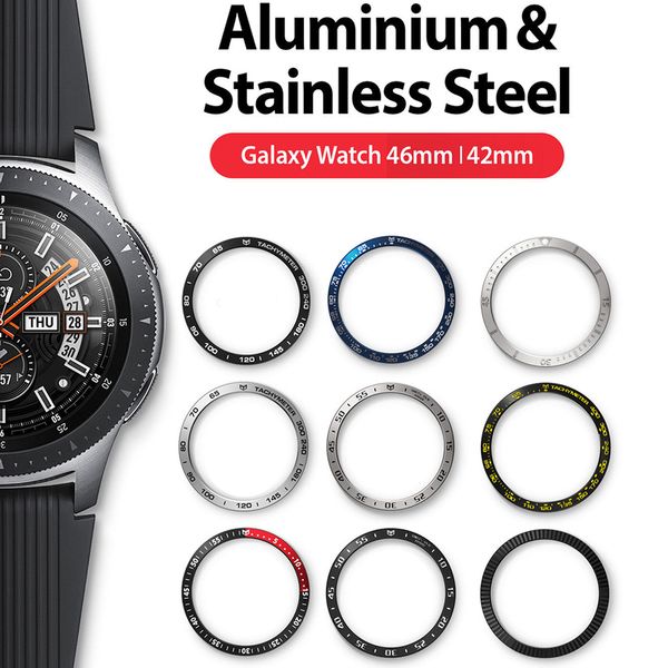 

for samsung galaxy watch 46mm / 42mm | ringke bezel styling frame case cover protection for samsung gear s3 frontier, Black;brown