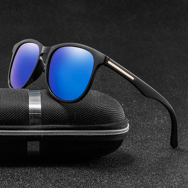 

brand design polarized sunglasses women round coating sunglass vintage men driving sun glasses uv400 shades eyewear gafas de sol, White;black