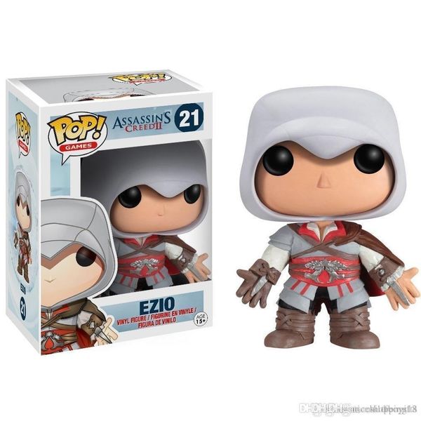 

lxh funko pop games assassins creed ezio action figure model gift t70