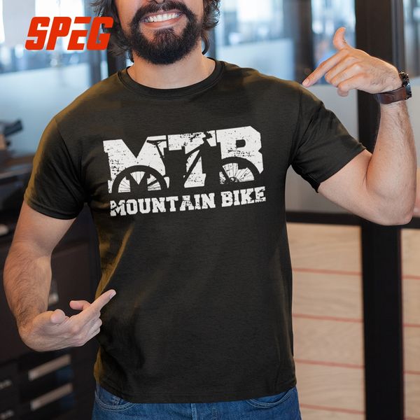 

mountain biking vintage mtb distressed design t shirts 100% cotton tees short sleeve men vintage round collar t-shirt, White;black