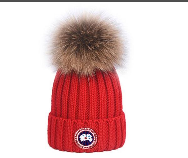 

luxury winter brand canada men beanie fashion designers bonnet women casual knitting hip hop gorros pom-pom skull caps outdoor knitted hats, Blue;gray