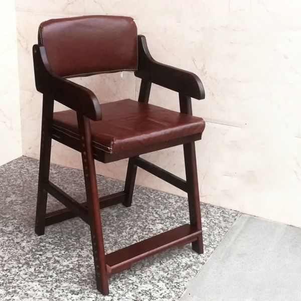 

children's solid wood adjustable study chair lift student chair baby eating desk writing stool