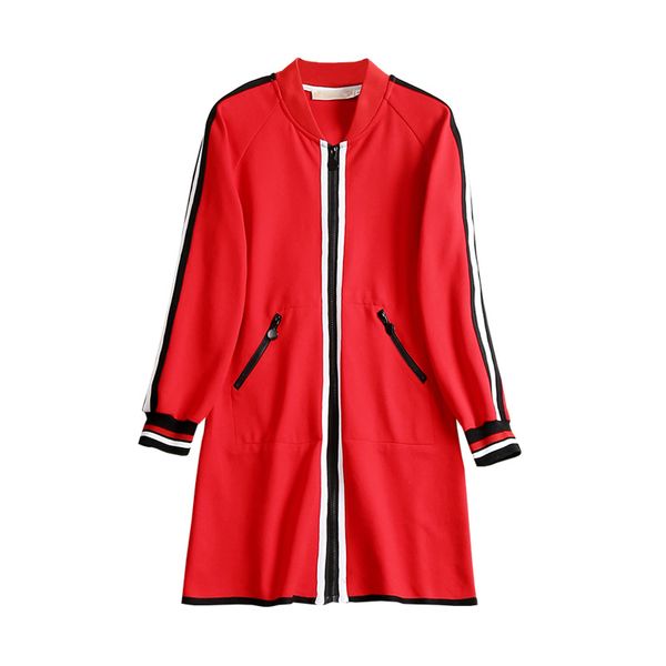 

fashion- casual zippers coat women autumn long slim slender temperamental fashion duster coat comfortable lively slim casual trench coat, Tan;black