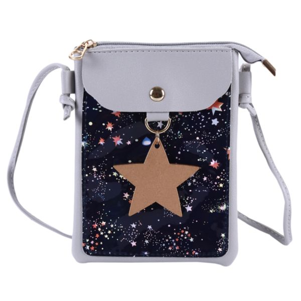 

universal shoulder durable pu leather package mobile phone bag pouch women hanging neck wallet bag case
