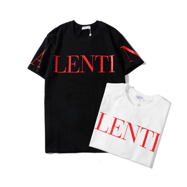 

mens t shirts summer fashion casual short sleeve cotton balck white letter print mens designer t shirts womens, White;black