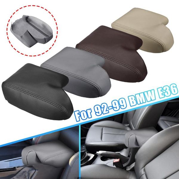 

center console leather armrest lid cover microfiber leather seat box for e36 318i 320i 323i 235i 1990 1992-1999 4 color