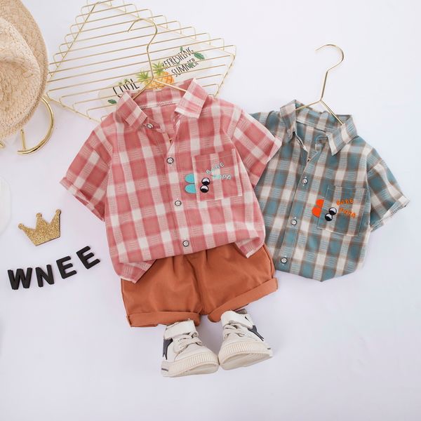 

newborn clothes toddler baby boy clothes summer shirt +pants gentleman outfits set, White