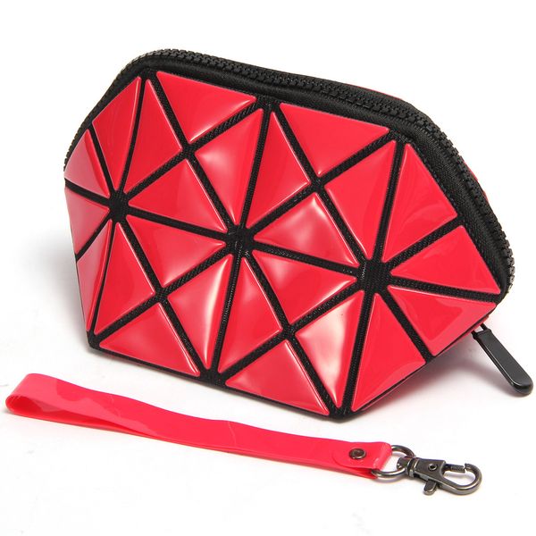 

ms3104 selling cosmetic bag women's folding toiletries storgage bag gloss lamination quilted